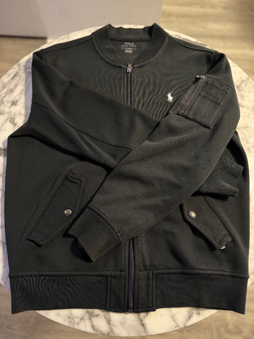 **GENTLY USED** Black Polo Ralph Lauren Jacket